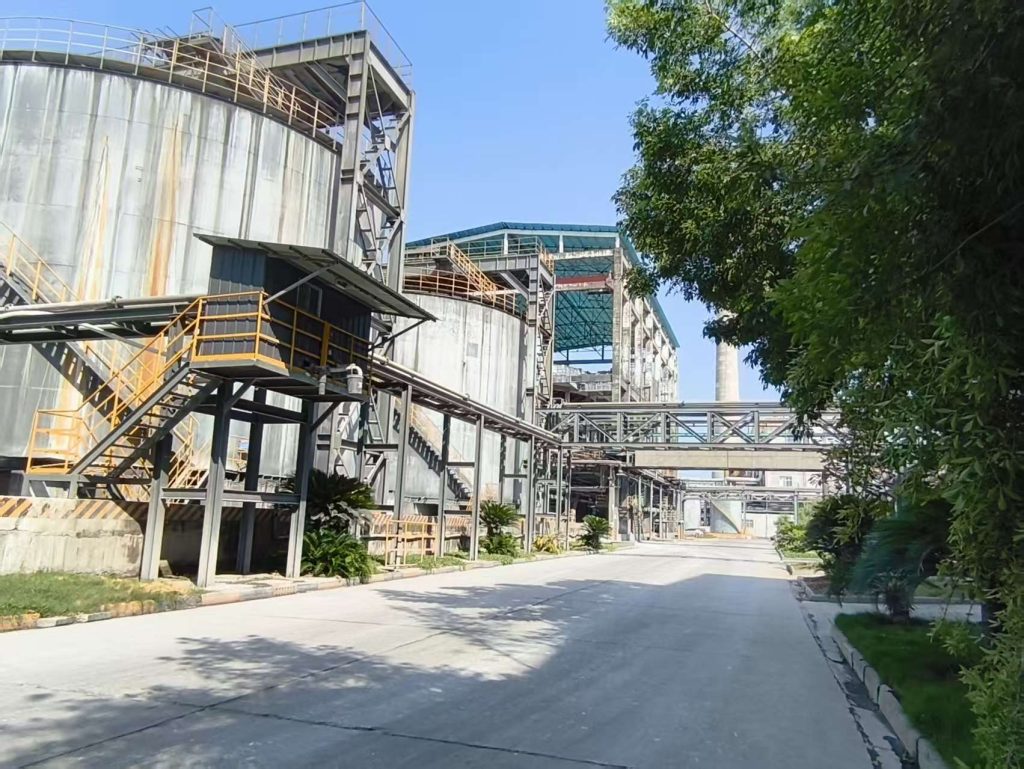 Overall view of a chemical manufacturing plant in Malaysia integrated with process control instruments