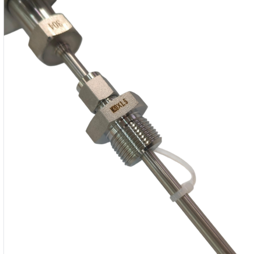 Radial mount industrial bimetallic thermometer with stainless steel case for process temperature measurement