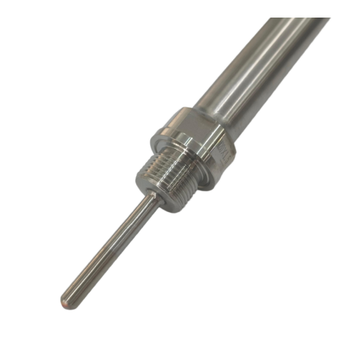 Explosion proof armored Pt100 RTD temperature sensor probe model WZGPK-73DH-GB with 321 stainless steel sheath and M20x1.5 process thread