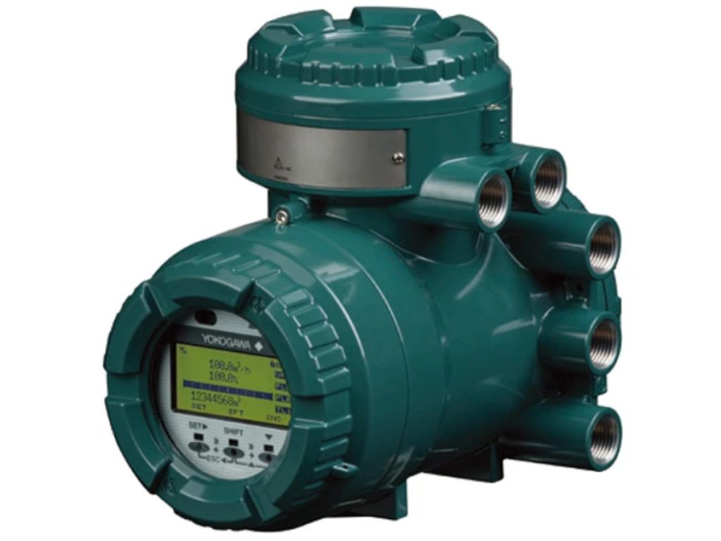 Yokogawa ADMAG AXG magnetic flowmeter with digital display and industrial process connection