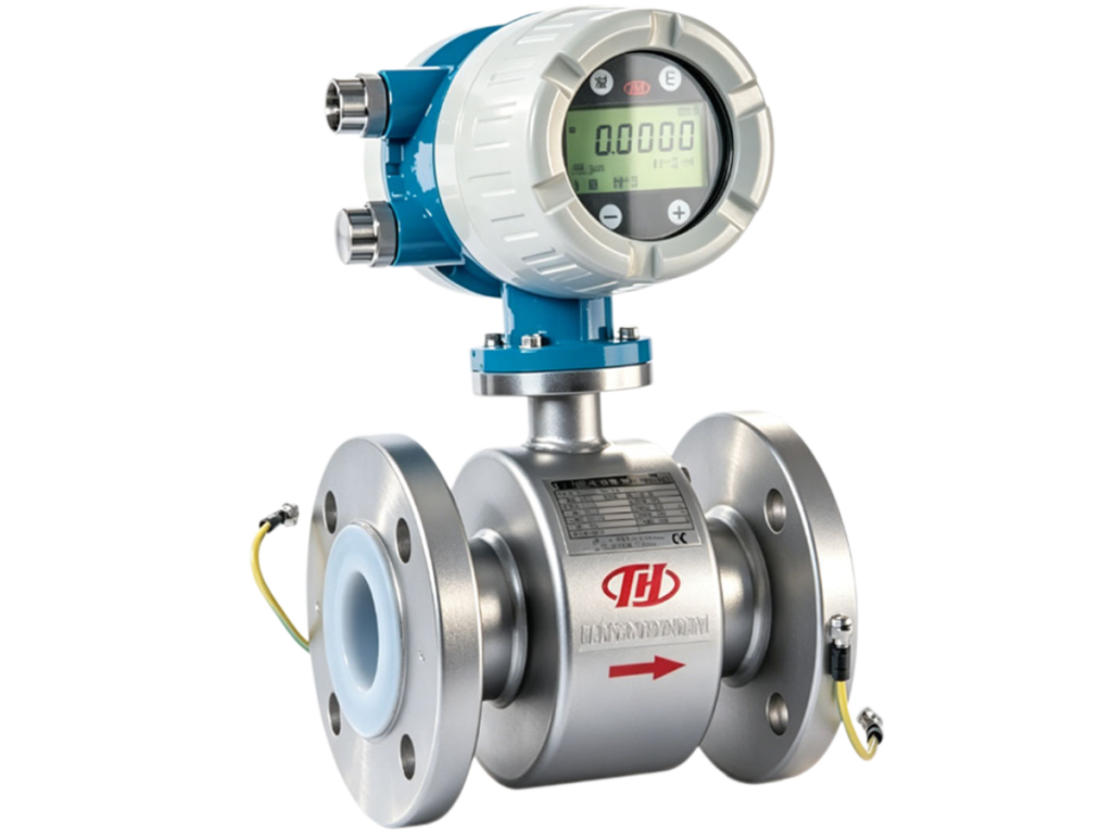 Chuanyi MFE-S High-Accuracy Electromagnetic Flowmeter with remote display transmitter and flanged process connection