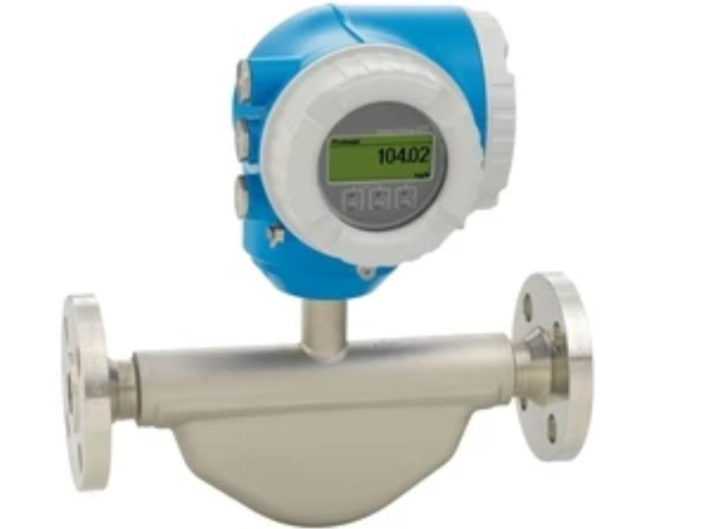 Endress+Hauser Promass E 300 Coriolis Mass Flowmeter installed in industrial pipeline
