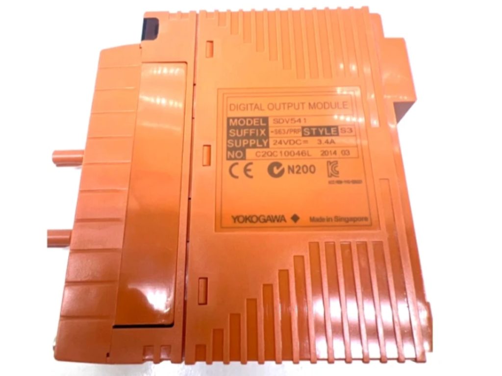 YOKOGAWA SDV541-S63 16-Channel Digital Output Module with Orange Enclosure for ProSafe-RS Safety System